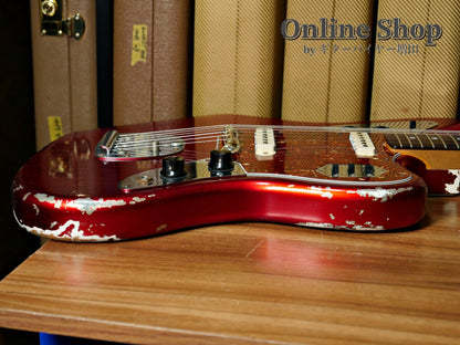 USED 2014 Fender Custom Shop MBS "Dale Wilson" 1965 Jaguar Relic Matching Head Candy Apple Red