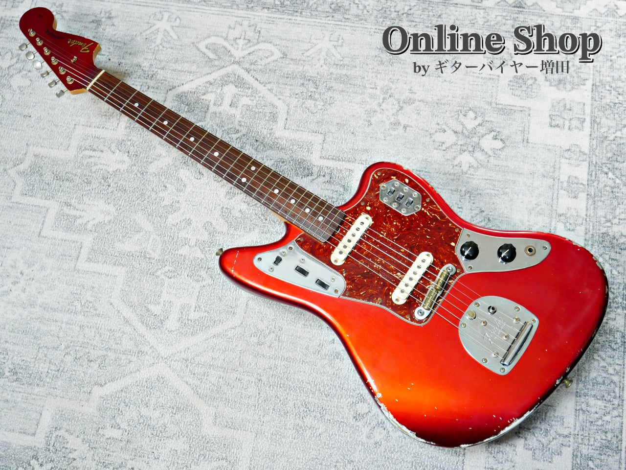 USED 2014 Fender Custom Shop MBS "Dale Wilson" 1965 Jaguar Relic Matching Head Candy Apple Red