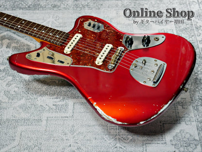 USED 2014 Fender Custom Shop MBS "Dale Wilson" 1965 Jaguar Relic Matching Head Candy Apple Red