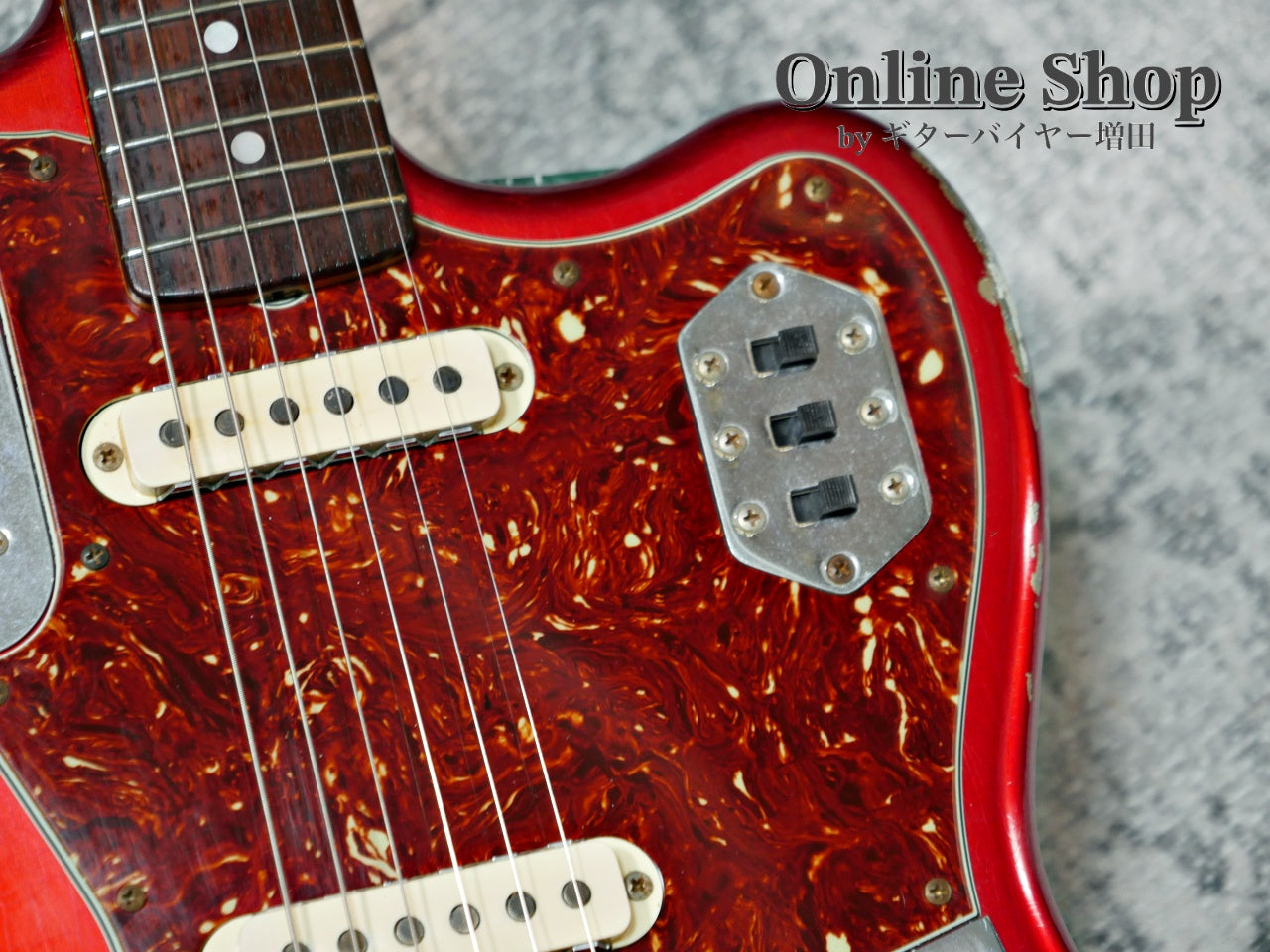 USED 2014 Fender Custom Shop MBS "Dale Wilson" 1965 Jaguar Relic Matching Head Candy Apple Red