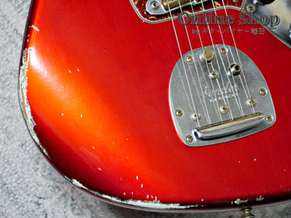 USED 2014 Fender Custom Shop MBS "Dale Wilson" 1965 Jaguar Relic Matching Head Candy Apple Red