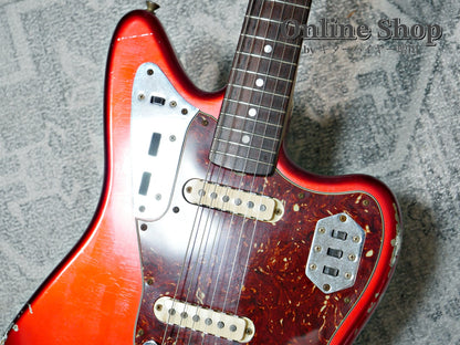 USED 2014 Fender Custom Shop MBS "Dale Wilson" 1965 Jaguar Relic Matching Head Candy Apple Red