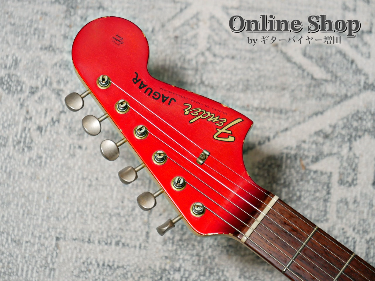 USED 2014 Fender Custom Shop MBS "Dale Wilson" 1965 Jaguar Relic Matching Head Candy Apple Red
