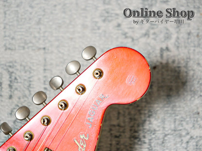 USED 2014 Fender Custom Shop MBS "Dale Wilson" 1965 Jaguar Relic Matching Head Candy Apple Red