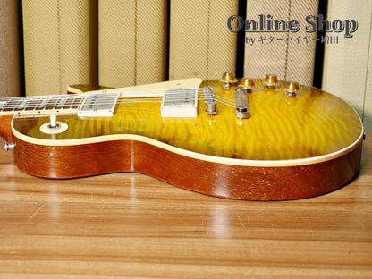 USED 2022 Gibson Custom Shop Murphy Lab 1959 Les Paul Standard Reissue Heavy Aged Green Lemon Fade