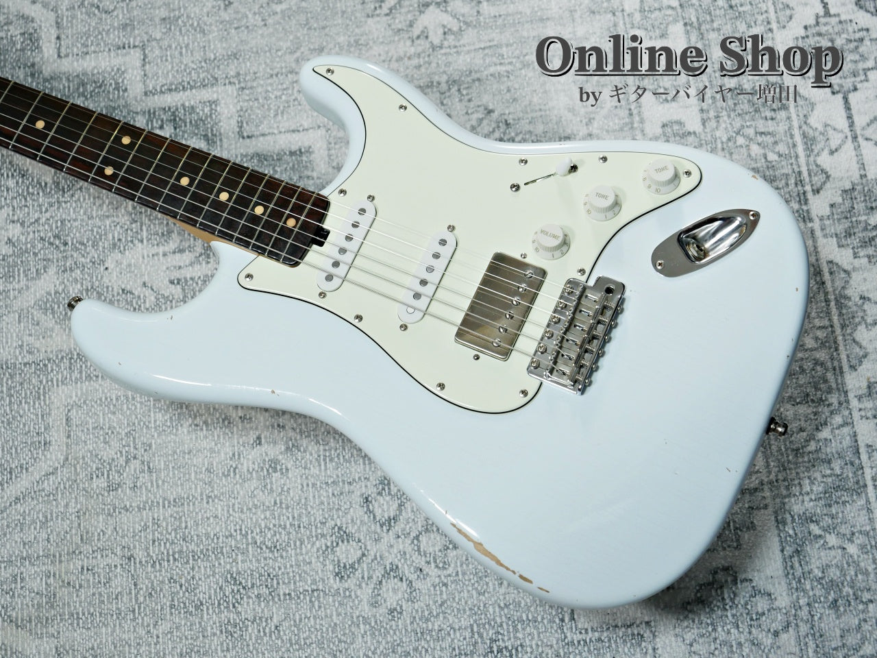 USED 2019s Red House Guitars S-Type Aged Sonic Blue
