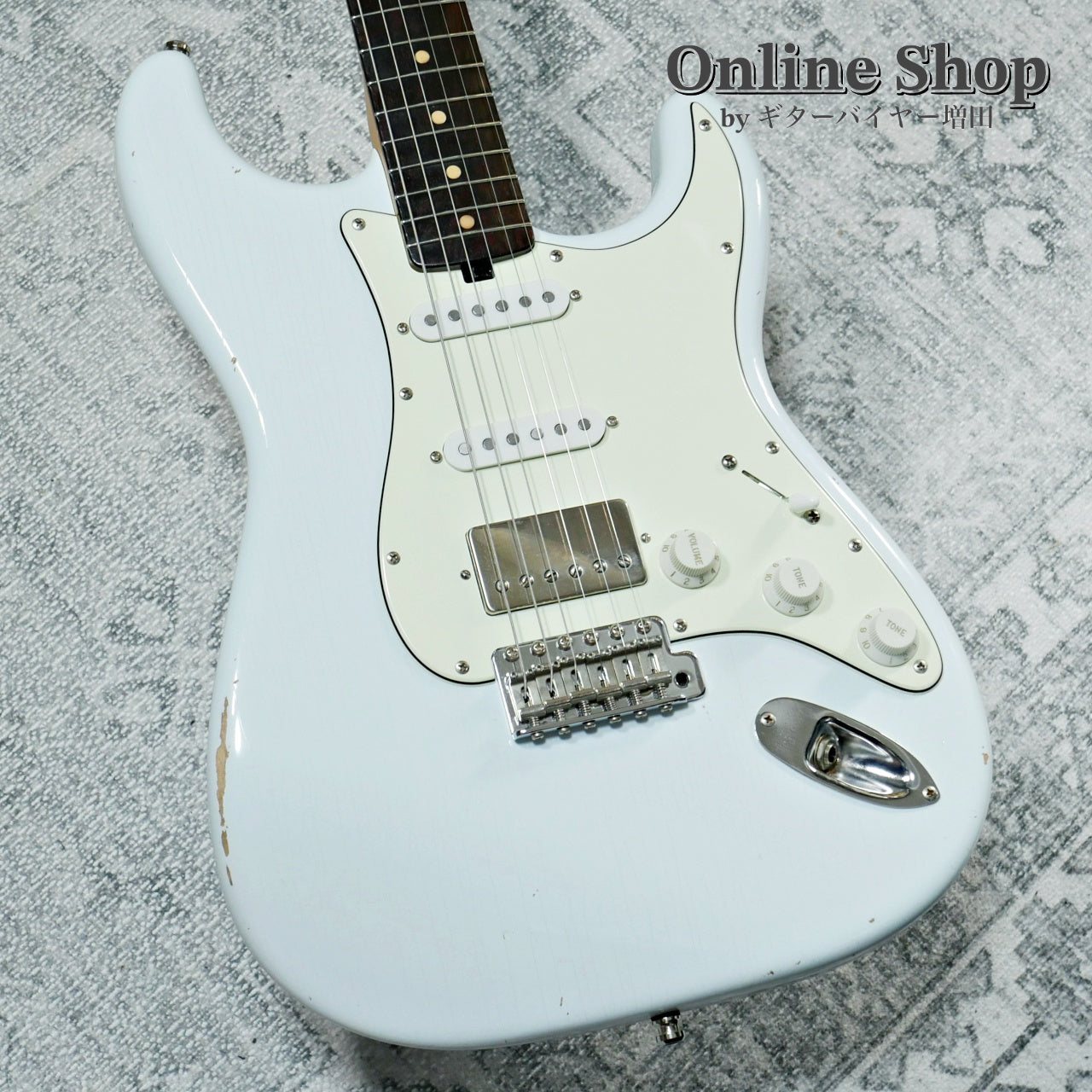 USED 2019s Red House Guitars S-Type Aged Sonic Blue