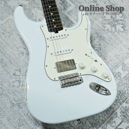 USED 2019s Red House Guitars S-Type Aged Sonic Blue