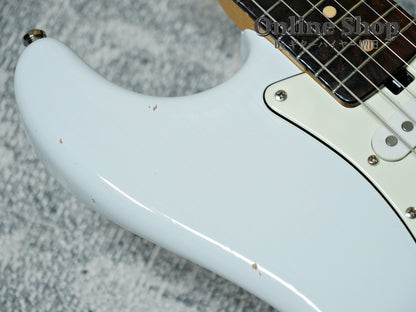 USED 2019s Red House Guitars S-Type Aged Sonic Blue
