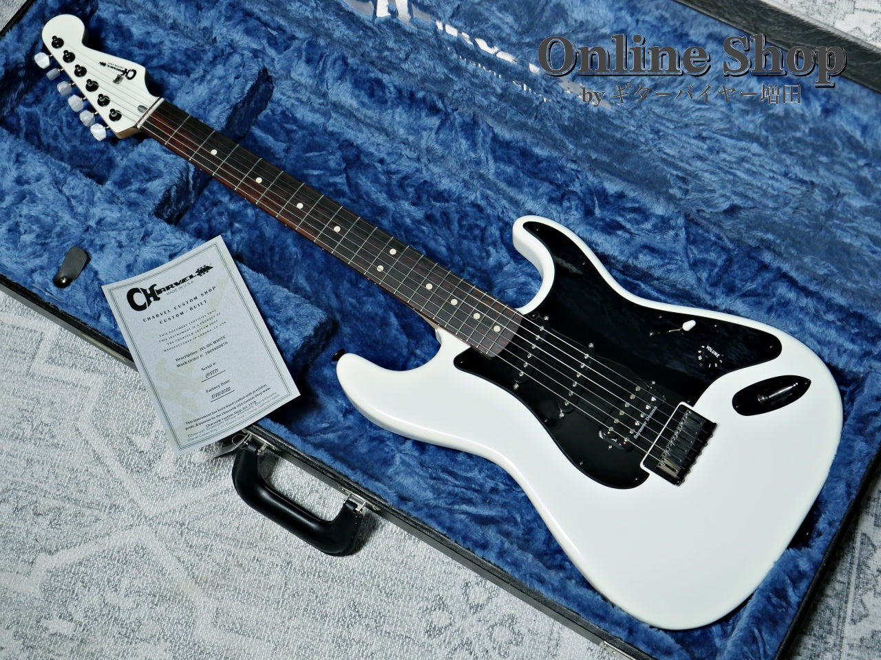 USED 2025 Charvel Custom Shop Jake E Lee Signature Pearl White with Lavendar Hue
