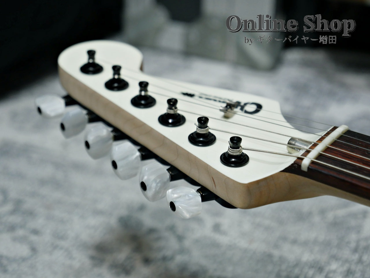 USED 2025 Charvel Custom Shop Jake E Lee Signature Pearl White with Lavendar Hue