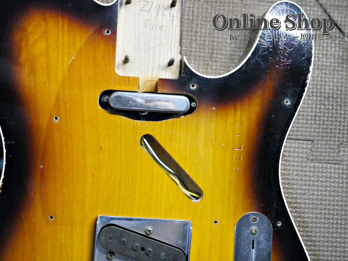 USED 2012 Fender Custom Shop 1961 Custom Telecaster Relic Faded 3-Color Sunburst