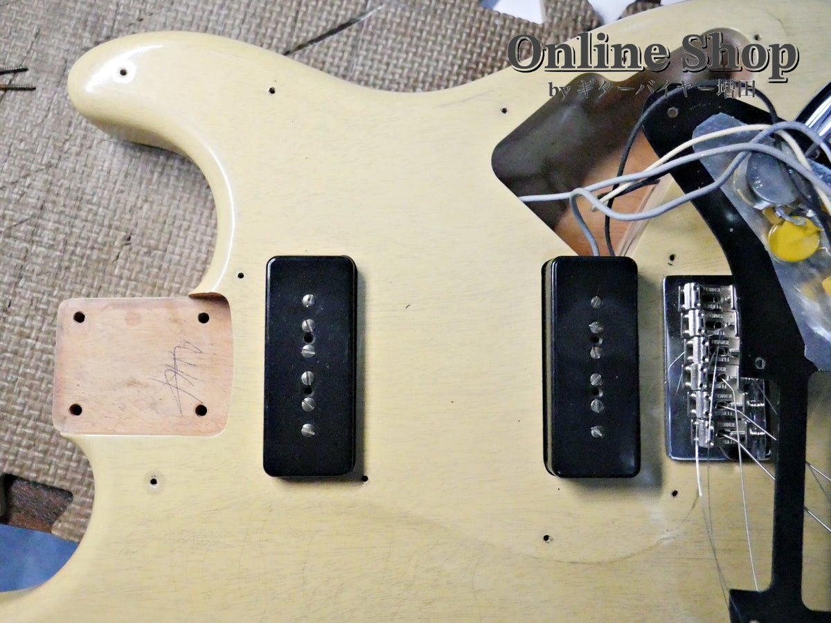 USED 2022 Fender Custom Shop MBS "Andy Hicks" Dual P-90 Stratocaster Journeyman Relic TV Yellow