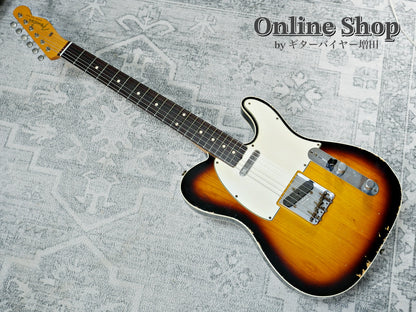 USED 2012 Fender Custom Shop 1961 Custom Telecaster Relic Faded 3-Color Sunburst