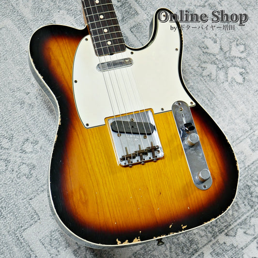 USED 2012 Fender Custom Shop 1961 Custom Telecaster Relic Faded 3-Color Sunburst