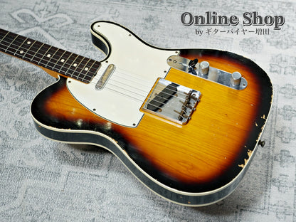 USED 2012 Fender Custom Shop 1961 Custom Telecaster Relic Faded 3-Color Sunburst