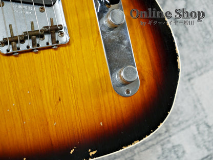 USED 2012 Fender Custom Shop 1961 Custom Telecaster Relic Faded 3-Color Sunburst
