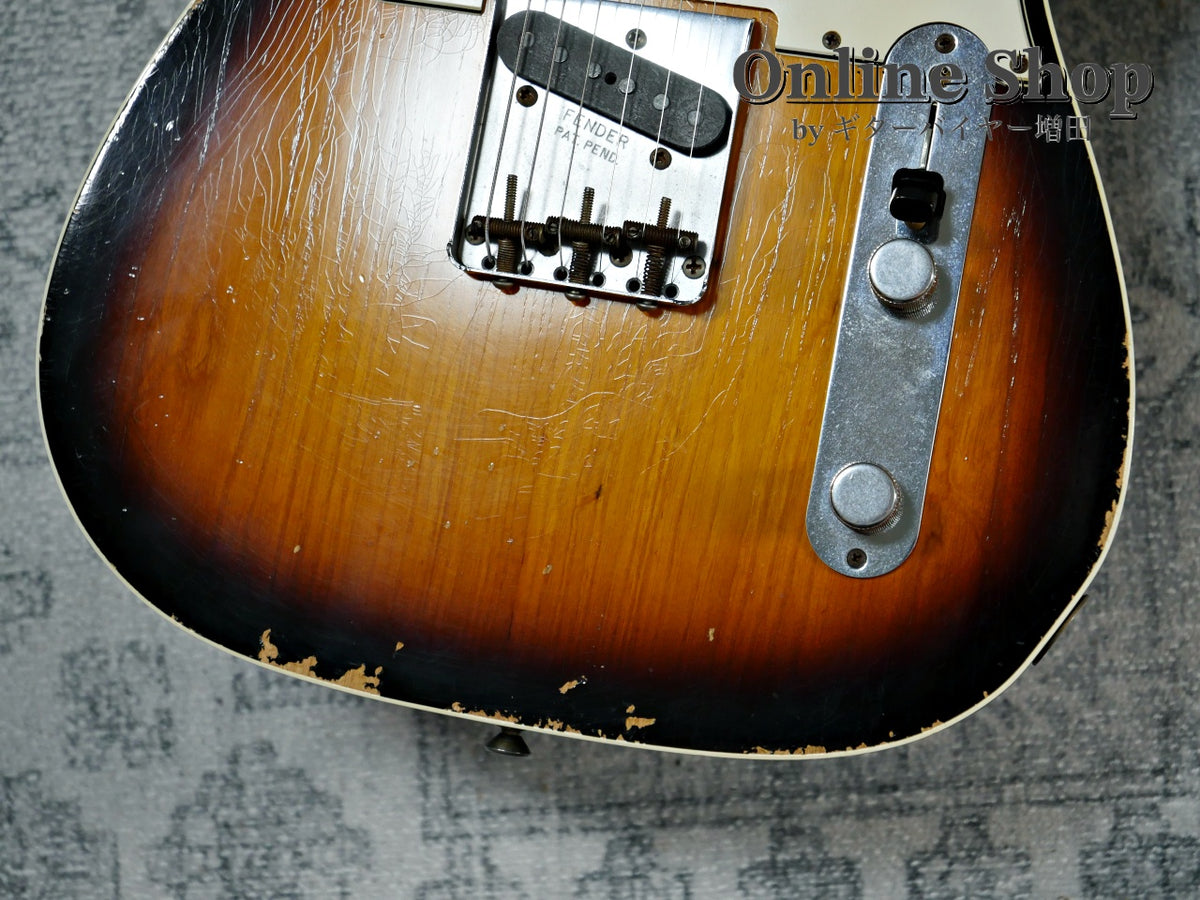 USED 2012 Fender Custom Shop 1961 Custom Telecaster Relic Faded 3-Color Sunburst