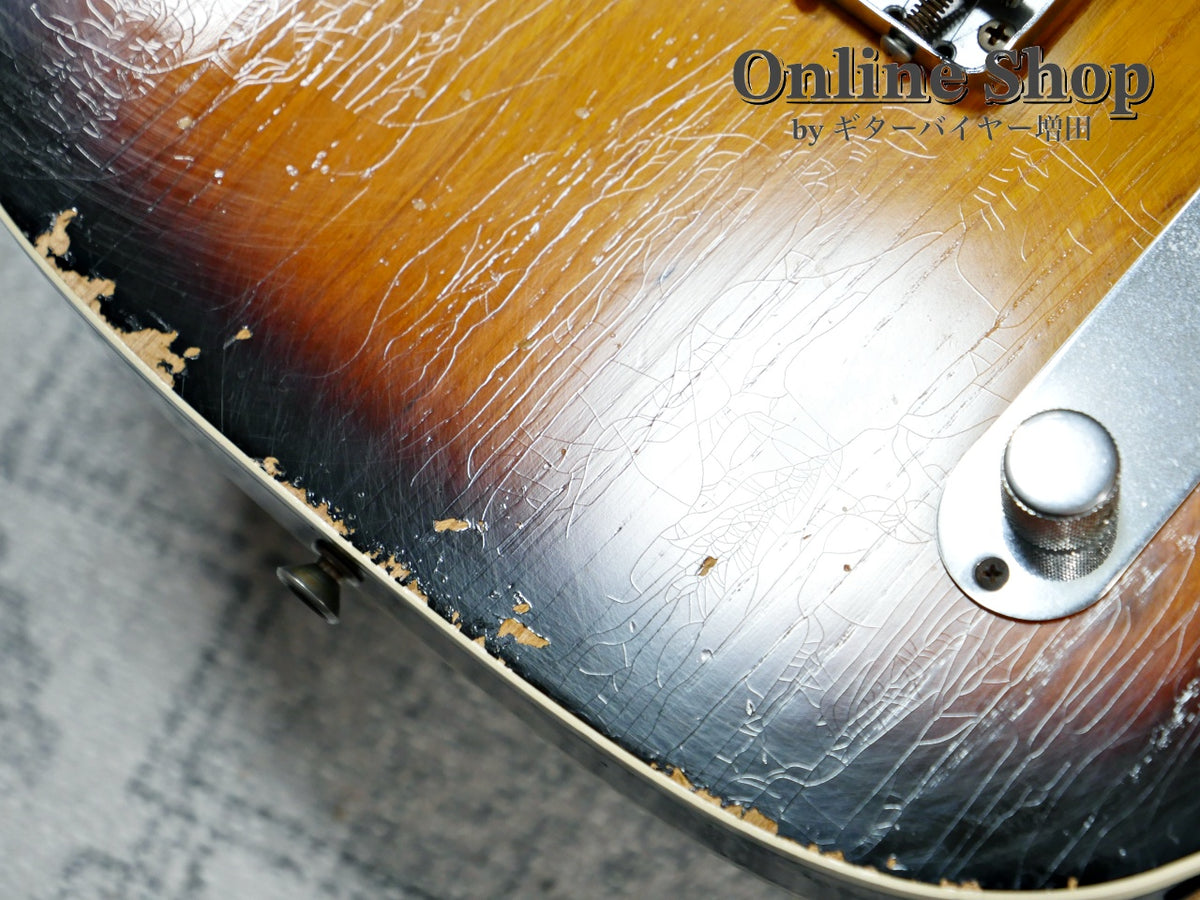 USED 2012 Fender Custom Shop 1961 Custom Telecaster Relic Faded 3-Color Sunburst
