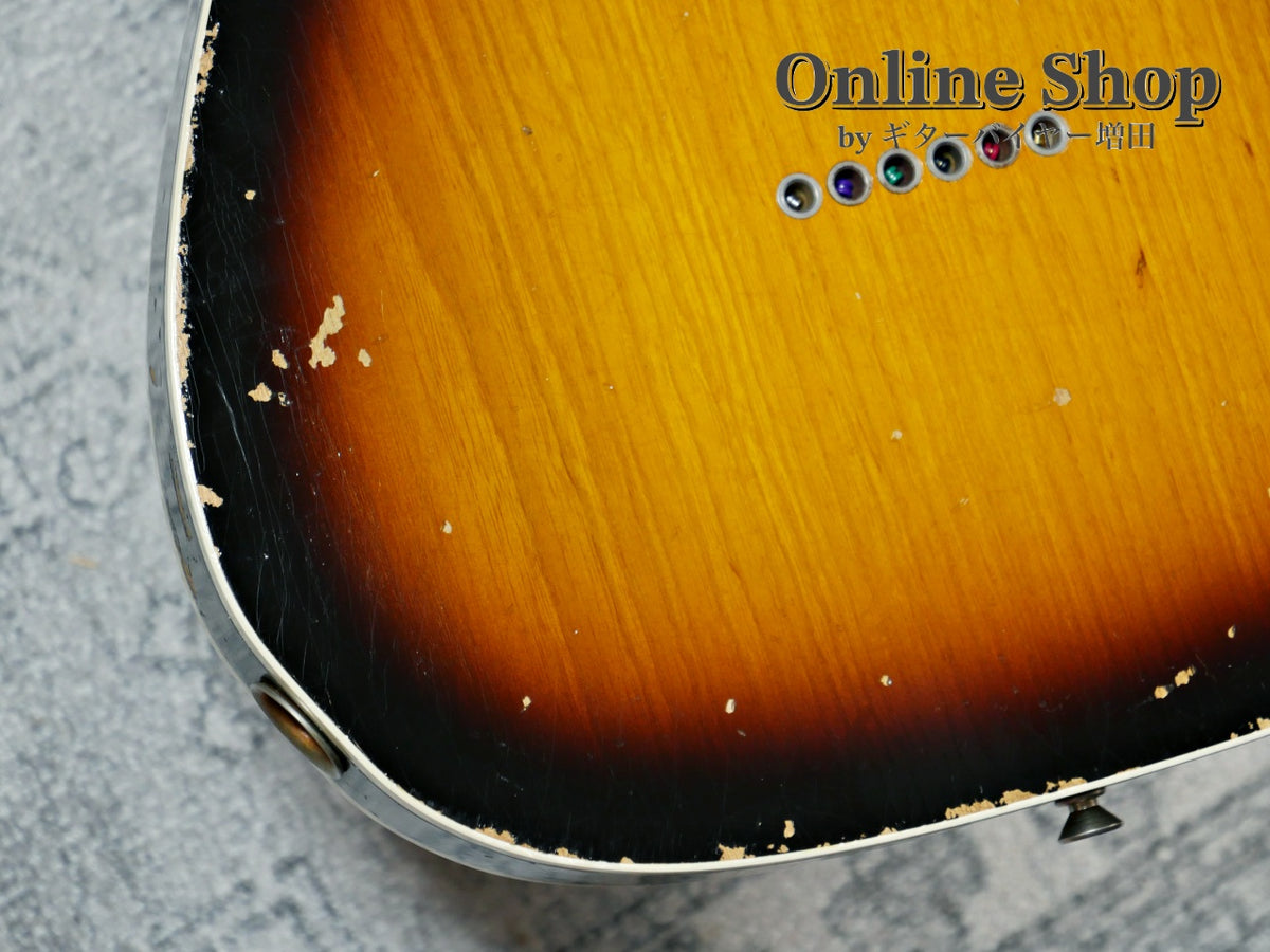 USED 2012 Fender Custom Shop 1961 Custom Telecaster Relic Faded 3-Color Sunburst