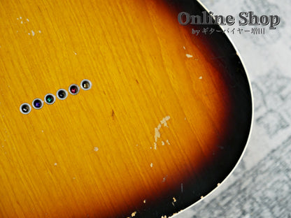 USED 2012 Fender Custom Shop 1961 Custom Telecaster Relic Faded 3-Color Sunburst