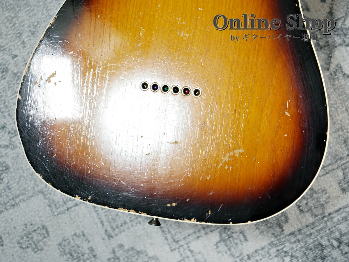 USED 2012 Fender Custom Shop 1961 Custom Telecaster Relic Faded 3-Color Sunburst