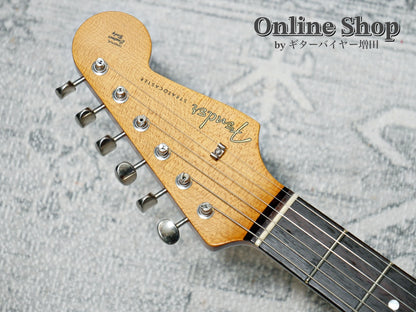 USED 2022 Fender Custom Shop MBS "Andy Hicks" Dual P-90 Stratocaster Journeyman Relic TV Yellow