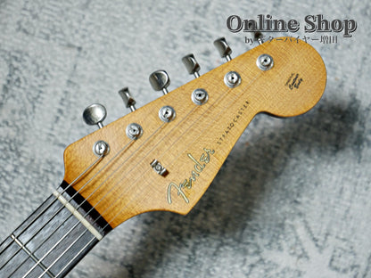 USED 2022 Fender Custom Shop MBS "Andy Hicks" Dual P-90 Stratocaster Journeyman Relic TV Yellow