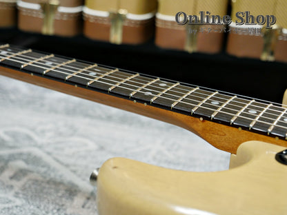 USED 2022 Fender Custom Shop MBS "Andy Hicks" Dual P-90 Stratocaster Journeyman Relic TV Yellow