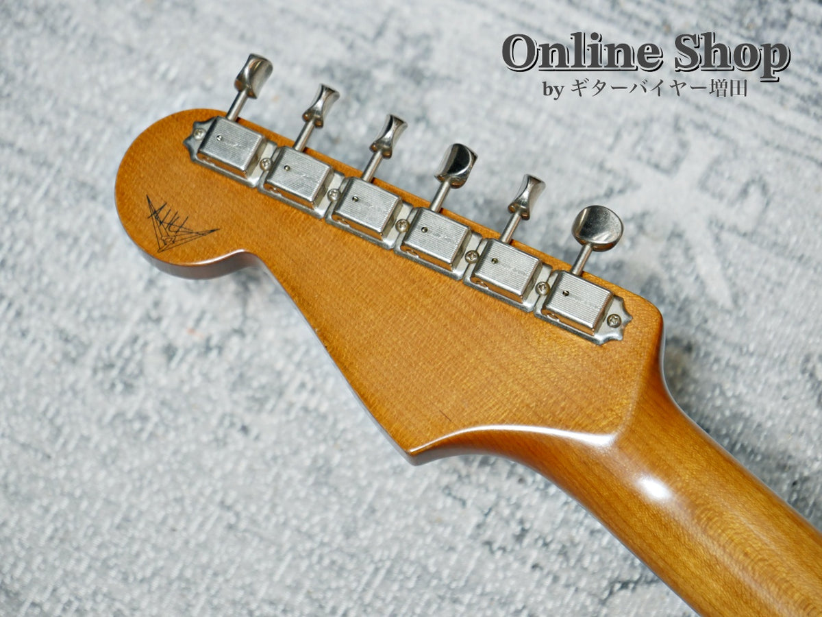 USED 2022 Fender Custom Shop MBS "Andy Hicks" Dual P-90 Stratocaster Journeyman Relic TV Yellow