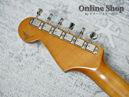 USED 2022 Fender Custom Shop MBS "Andy Hicks" Dual P-90 Stratocaster Journeyman Relic TV Yellow