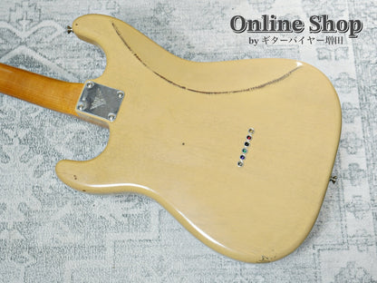 USED 2022 Fender Custom Shop MBS "Andy Hicks" Dual P-90 Stratocaster Journeyman Relic TV Yellow