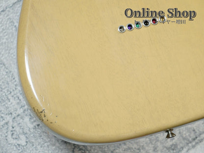 USED 2022 Fender Custom Shop MBS "Andy Hicks" Dual P-90 Stratocaster Journeyman Relic TV Yellow