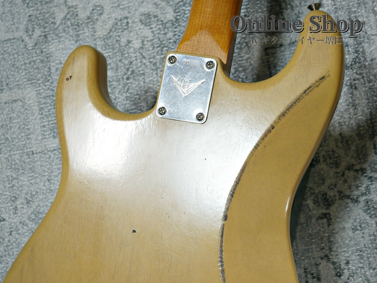 USED 2022 Fender Custom Shop MBS "Andy Hicks" Dual P-90 Stratocaster Journeyman Relic TV Yellow