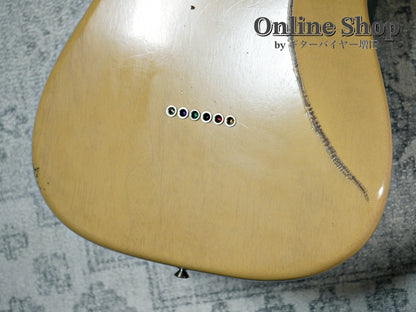 USED 2022 Fender Custom Shop MBS "Andy Hicks" Dual P-90 Stratocaster Journeyman Relic TV Yellow