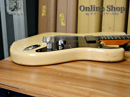USED 2022 Fender Custom Shop MBS "Andy Hicks" Dual P-90 Stratocaster Journeyman Relic TV Yellow