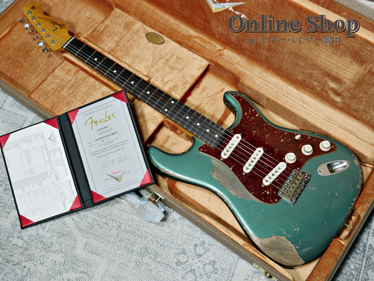 USED 2024 Fender Custom Shop MBS "Greg Fessler" 1962 Stratocaster Relic Sherwood Green Metallic
