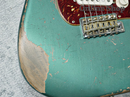 USED 2024 Fender Custom Shop MBS "Greg Fessler" 1962 Stratocaster Relic Sherwood Green Metallic