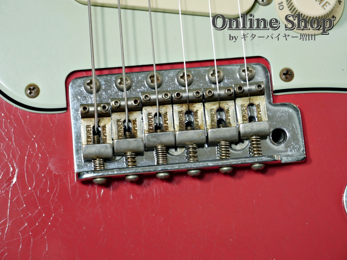 USED 2019 Fender Custom Shop MBS "Carlos Lopez" 1963 Stratocaster Relic "Reverse Headstock" Fiesta Red Over 3-Color Sunburst