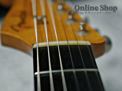USED 2019 Fender Custom Shop MBS "Carlos Lopez" 1963 Stratocaster Relic "Reverse Headstock" Fiesta Red Over 3-Color Sunburst