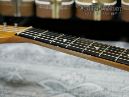 USED 2019 Fender Custom Shop MBS "Carlos Lopez" 1963 Stratocaster Relic "Reverse Headstock" Fiesta Red Over 3-Color Sunburst