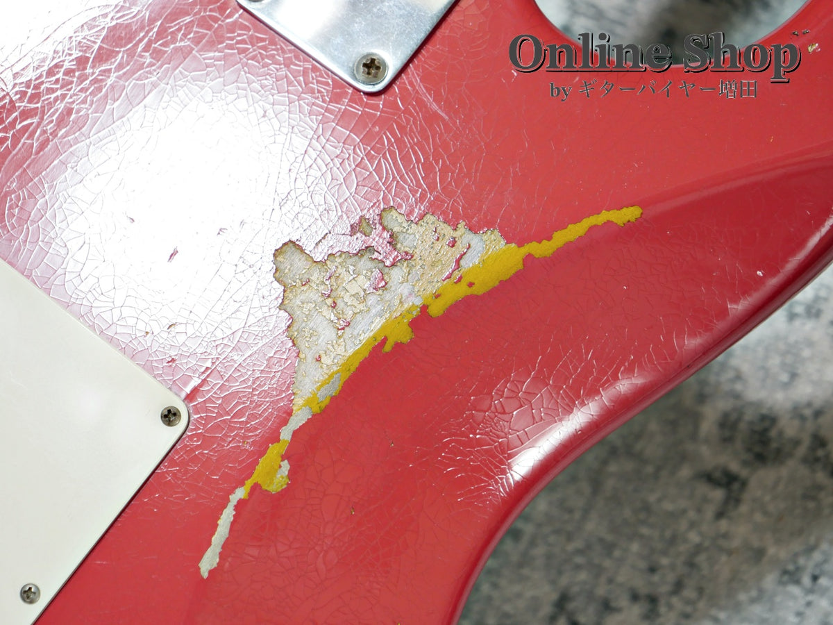 USED 2019 Fender Custom Shop MBS "Carlos Lopez" 1963 Stratocaster Relic "Reverse Headstock" Fiesta Red Over 3-Color Sunburst