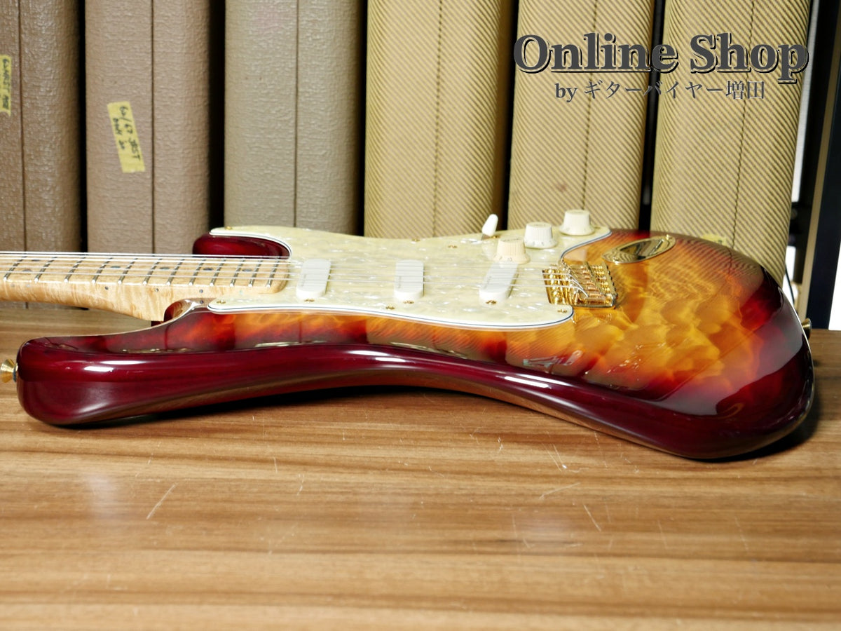 USED 1998 Fender Custom Shop MBS "J.W.Black" Eric Clapton Stratocaster "Quilted Maple Top" Dark Cherry Sunburst