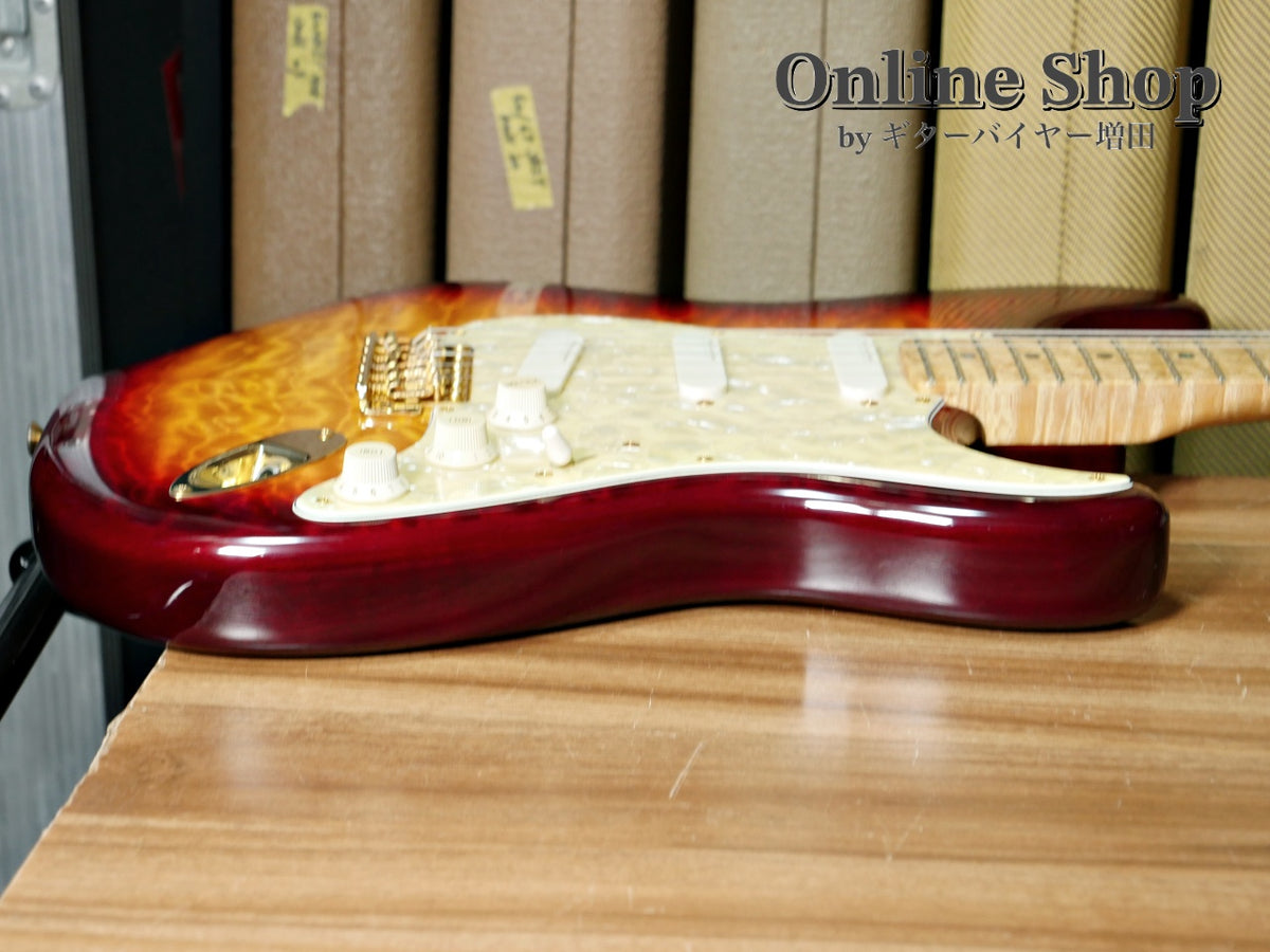 USED 1998 Fender Custom Shop MBS "J.W.Black" Eric Clapton Stratocaster "Quilted Maple Top" Dark Cherry Sunburst