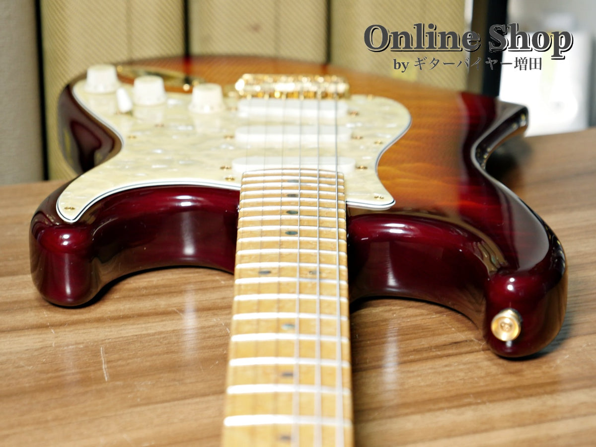 USED 1998 Fender Custom Shop MBS "J.W.Black" Eric Clapton Stratocaster "Quilted Maple Top" Dark Cherry Sunburst