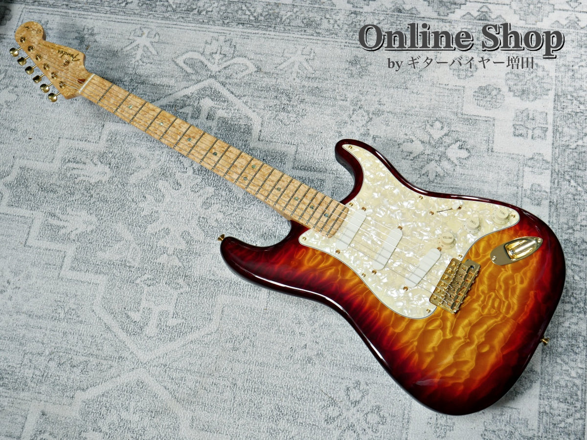 USED 1998 Fender Custom Shop MBS "J.W.Black" Eric Clapton Stratocaster "Quilted Maple Top" Dark Cherry Sunburst