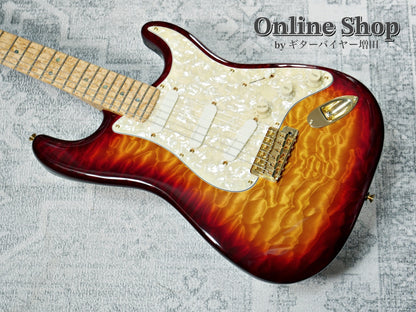 USED 1998 Fender Custom Shop MBS "J.W.Black" Eric Clapton Stratocaster "Quilted Maple Top" Dark Cherry Sunburst