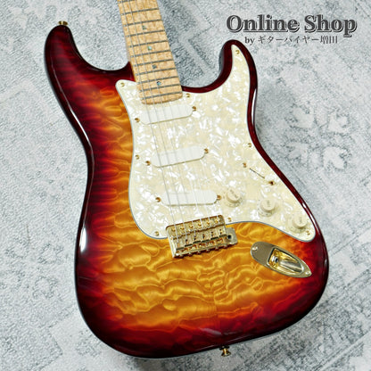 USED 1998 Fender Custom Shop MBS "J.W.Black" Eric Clapton Stratocaster "Quilted Maple Top" Dark Cherry Sunburst