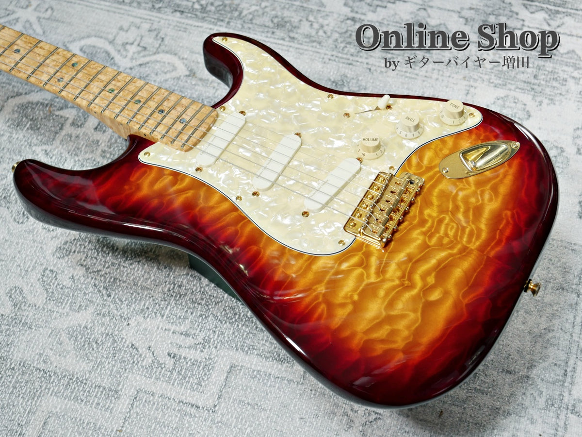 USED 1998 Fender Custom Shop MBS "J.W.Black" Eric Clapton Stratocaster "Quilted Maple Top" Dark Cherry Sunburst