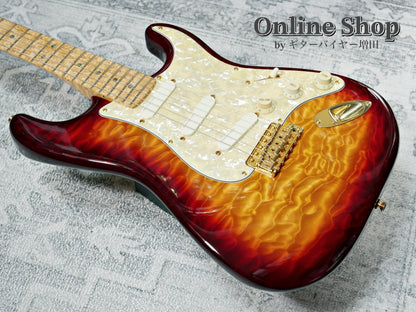 USED 1998 Fender Custom Shop MBS "J.W.Black" Eric Clapton Stratocaster "Quilted Maple Top" Dark Cherry Sunburst